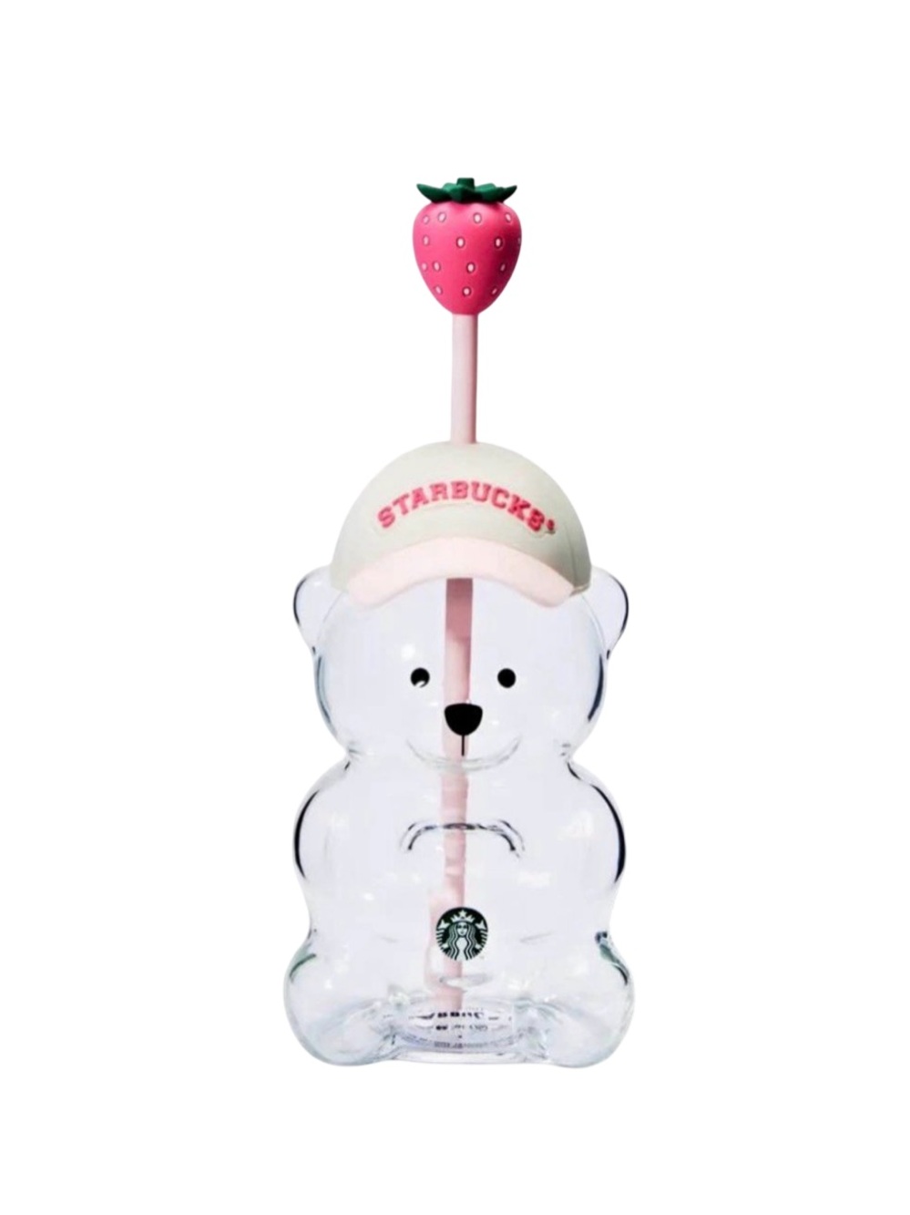 STARBUCKS 🐻 Pink Bearista Glass Cold Cup